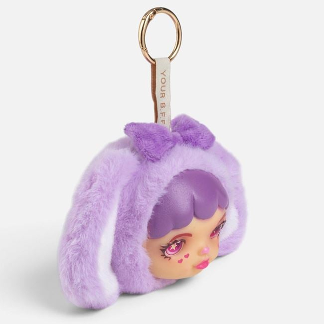 Breloc Charm Mini din Pluș Mov, 10 cm [3]