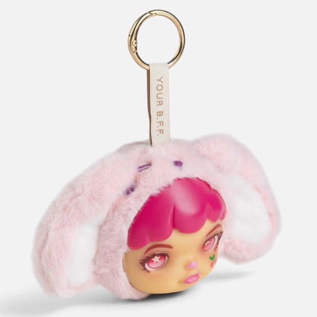 Breloc Charm Mini din Pluș Roz, 10 cm [3]