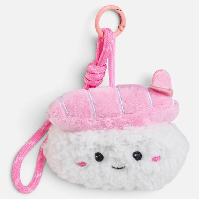Breloc Charm Sushi din Pluș Roz-Alb, 10 cm [2]