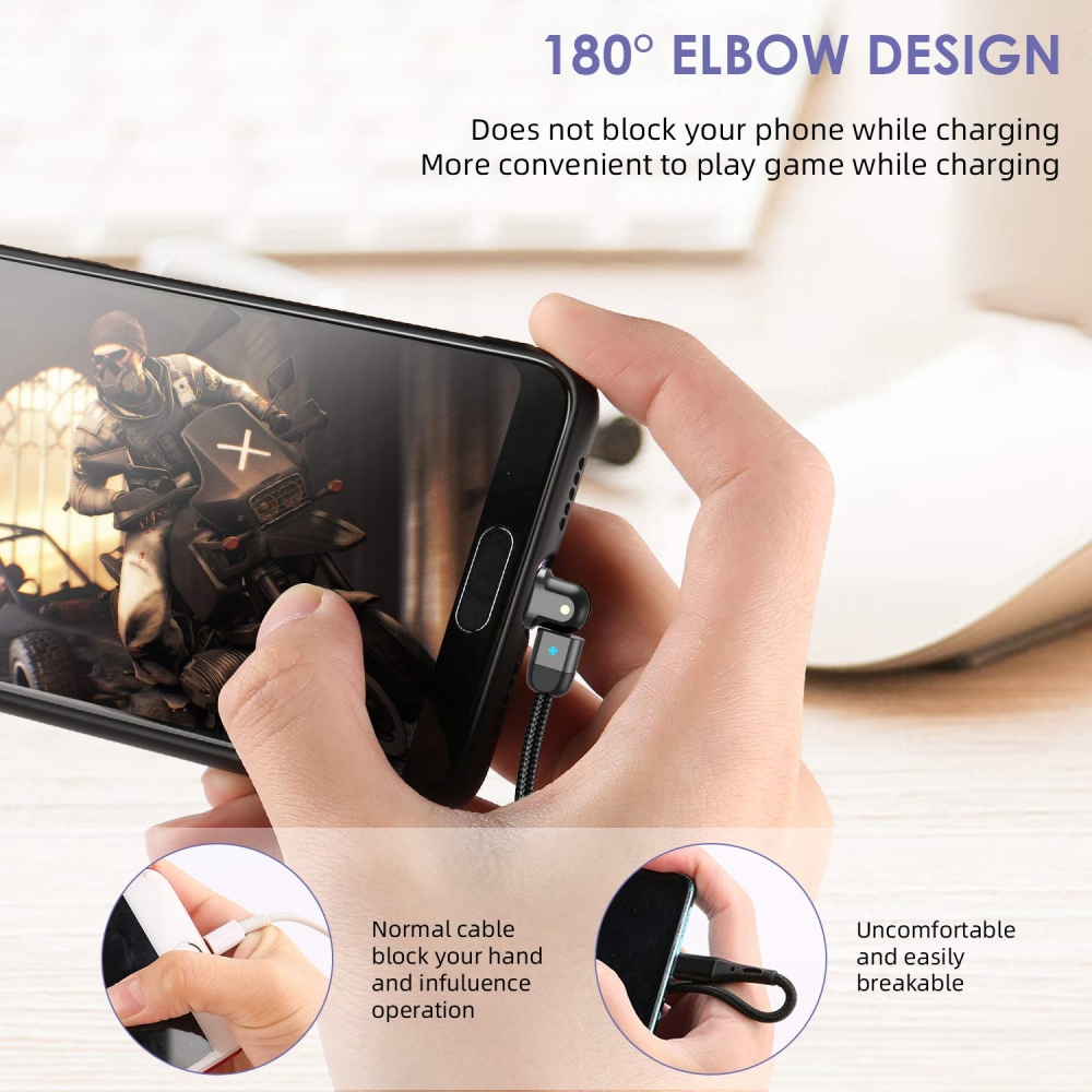 Cablu USB cu Mufa tip C pentru Incarcare Telefon, cu Incarcare Rapida Fast Charge, Material si Calitate Premium, Negru, 100 cm, CBD CORAL BEST DEALS Negru 100 cm [2]