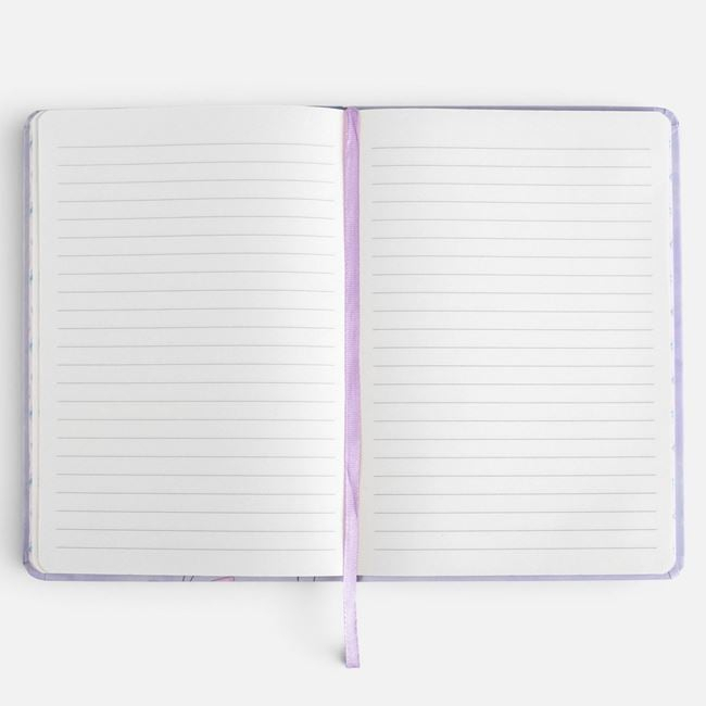 Carnețel A5 Lila cu Fluturi și Elastic, 80 File [3]