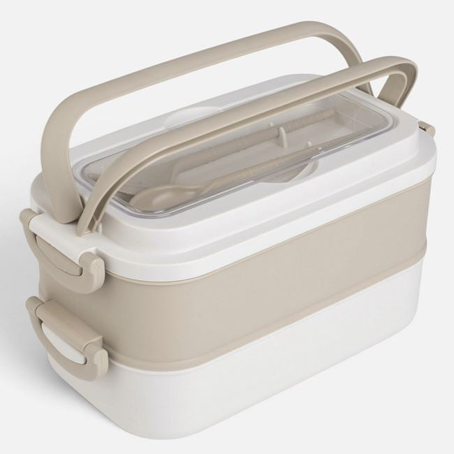 Caserolă Bento Bej 2 Niveluri, 2x900 ml [3]