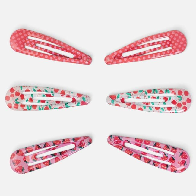 Set 6 Clame de Păr cu Fructe Colorate pentru Copii, 5 cm [1]