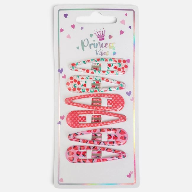 Set 6 Clame de Păr cu Fructe Colorate pentru Copii, 5 cm [2]