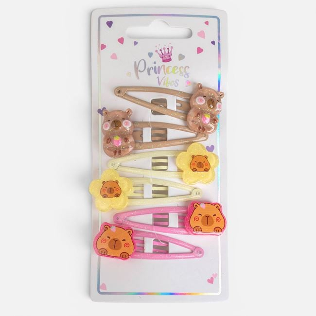 Clame Păr Capybara pentru Copii 5cm – 6buc [2]