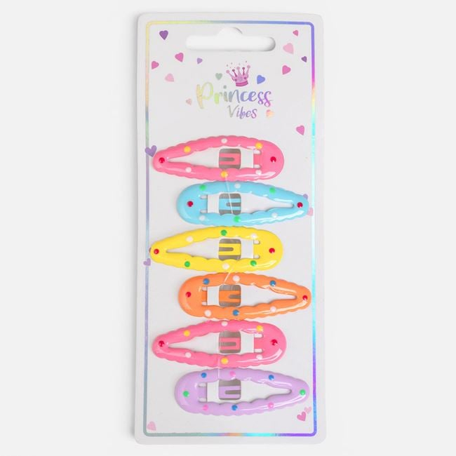 Set 6 Clame de Păr cu Buline și Margine Ondulată, 5 cm [2]