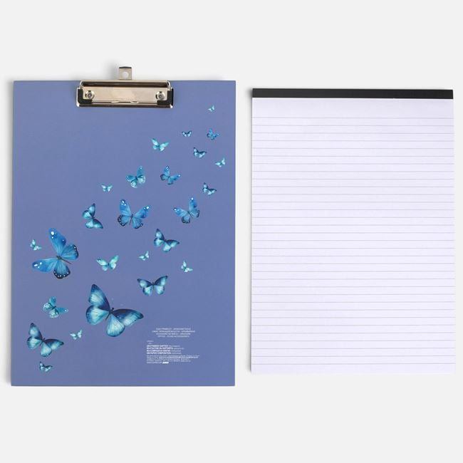 Clipboard A4 Albastru cu Fluturi [2]