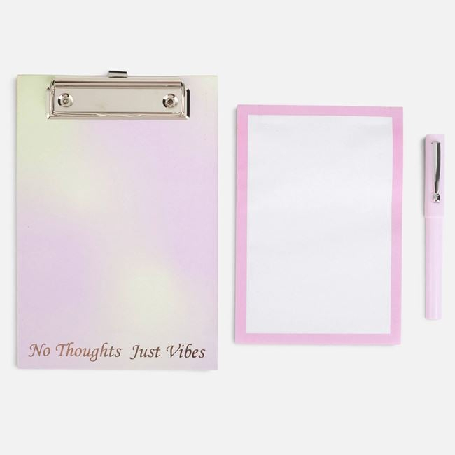 Clipboard A5 Rainbow cu Folie Aurie si Pix – 100 File [2]