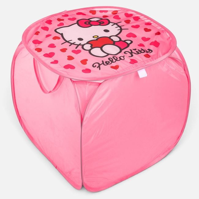 Coș Pliabil Hello Kitty cu Capac, Roz, 45x45x45 cm [2]