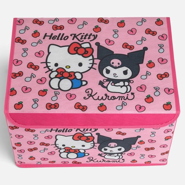 Cutie depozitare Kuromi roz cu capac, 40x30x25 cm [3]