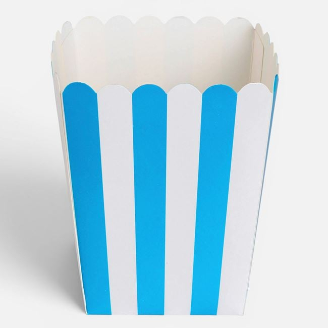 Cutii din Carton Albastre cu Dungi pentru Gustari 8,5x8,5x11,6cm – 10buc [3]
