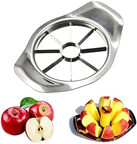 Cutit Feliator Fructe in 8 Felii Egale, pentru Taiat Mere si Pere, din Inox, Premium, Argintiu, Universal, CBD CORAL BEST DEALS [5]