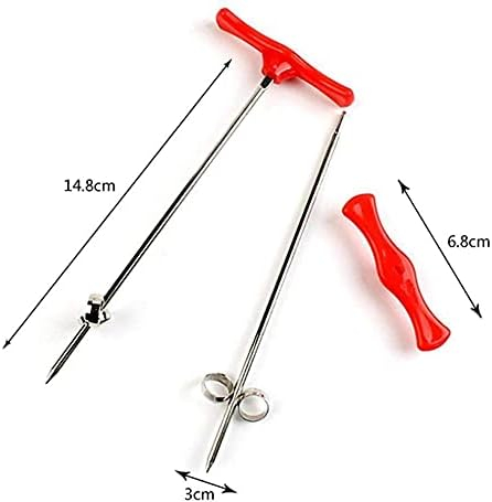 Cutit Multifuntional pentru Spiralat Cartofii, Ergonimic si Eficient, Rosu, CBD CORAL BEST DEALS Rosu [12]