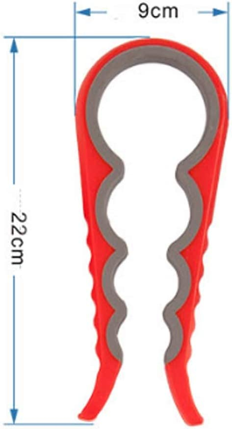 Desfăcător universal pentru capace de sticle și borcane, 4 mărimi, roșu [5]