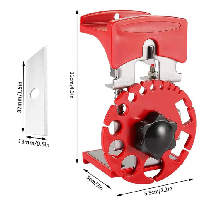 Dispozitiv Pentru Dezizolare Cabluri Electrice, cu 14 Dimensiuni, Universal, 4 Lame de Rezerva, CBD CORAL BEST DEALS [13]