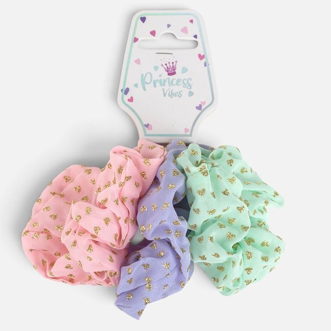 Elastice de Păr cu Inimi Glitter pentru Copii – 3buc [3]
