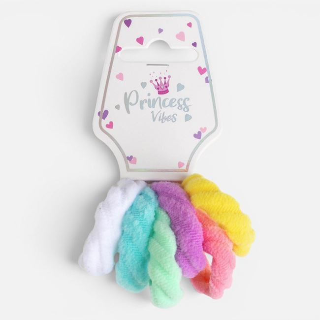 Set 6 Elastice de Păr Frotte Împletite, Culori Pastelate [2]