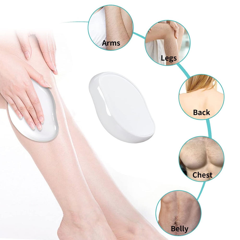 Epilator Nano Glass Reutilizabil pentru Exfoliere și Epilare , Epilator unisex alb fără durere cu cristale Nano Glass [3]