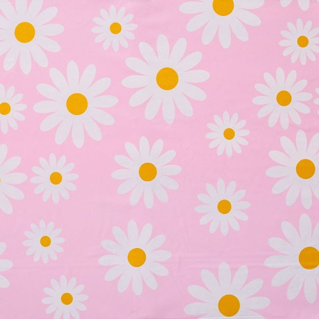 Față de Masă Plastic Roz cu Margarete 180x120 cm [3]
