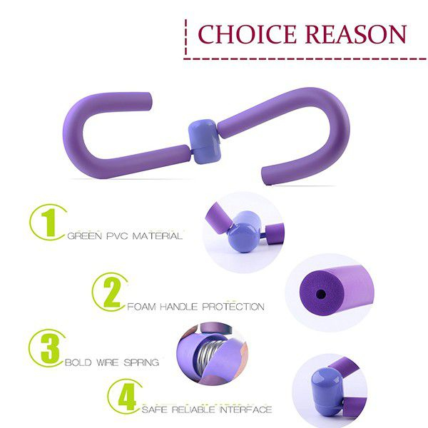 Flexor Fitness Dispozitiv Pentru Tonifiere Muschi Coapse, Brate, Gambe, Picioare, Piept si Spate, Premium Universal Mov, CBD CORAL BEST DEALS Mov 14 cm [9]