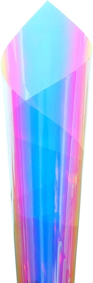 Folie Autoadeziva Pentru Geam Cu Protectie Solara UV, Blue Neon, Model Cameleon Holografic Albastru, Calitate Premium, Dimensiune 200 x 60 cm CBD CORAL BEST DEALS [13]