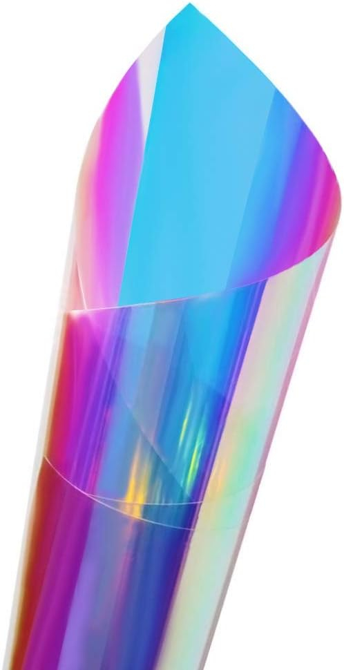 Folie Autoadeziva Pentru Geam Cu Protectie Solara UV, Blue Neon, Model Cameleon Holografic Albastru, Calitate Premium, Dimensiune 200 x 60 cm CBD CORAL BEST DEALS [3]