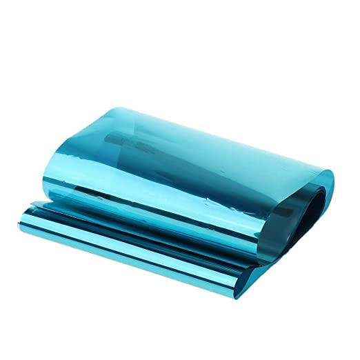 Folie Autoadeziva Pentru Geam cu Protectie Solara UV si Efect de Oglinda, Albastru, Calitate Premium, Dimensiune 200 x 60 cm CBD CORAL BEST DEALS [13]