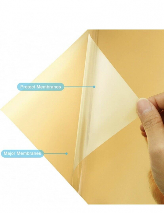 Folie Autoadeziva Pentru Geam cu Protectie Solara UV si Efect de Oglinda, Auriu, Gold, Calitate Premium, Dimensiune 200 x 60 cm CBD CORAL BEST DEALS [4]