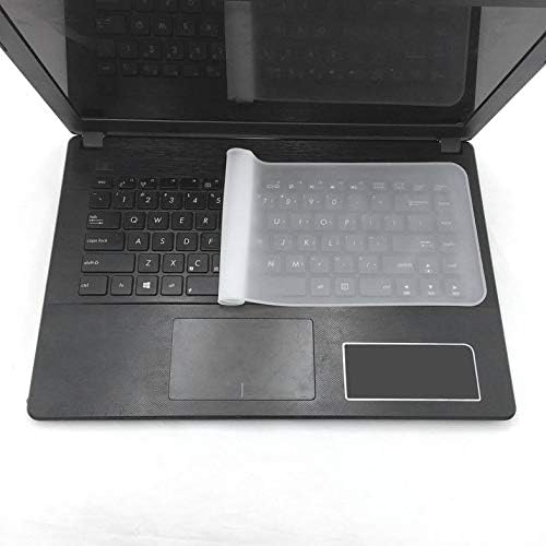 Folie de Protectie din Silicon Transparent, pentru Tastatura Laptop, Reutilizabila, Dimensiune Universala, 13 x 31 cm, CBD CORAL BEST DEALS [10]