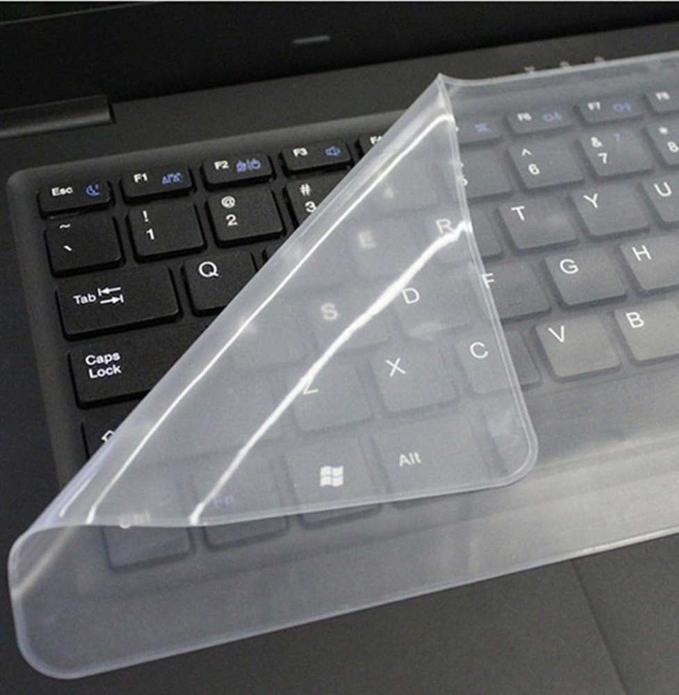 Folie de Protectie din Silicon Transparent, pentru Tastatura Laptop, Reutilizabila, Dimensiune Universala, 13 x 31 cm, CBD CORAL BEST DEALS [2]