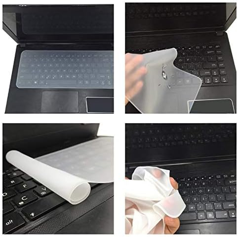 Folie de Protectie din Silicon Transparent, pentru Tastatura Laptop, Reutilizabila, Dimensiune Universala, 13 x 31 cm, CBD CORAL BEST DEALS [8]