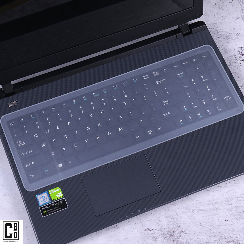 Folie de Protectie pentru Tastatura Laptop, din Silicon Transparent, Reutilizabila, Dimensiune Universala, CBD CORAL BEST DEALS [11]