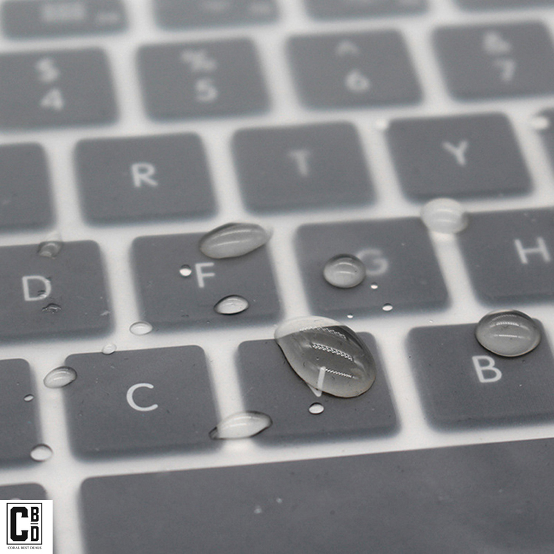 Folie de Protectie pentru Tastatura Laptop, din Silicon Transparent, Reutilizabila, Dimensiune Universala, CBD CORAL BEST DEALS [4]