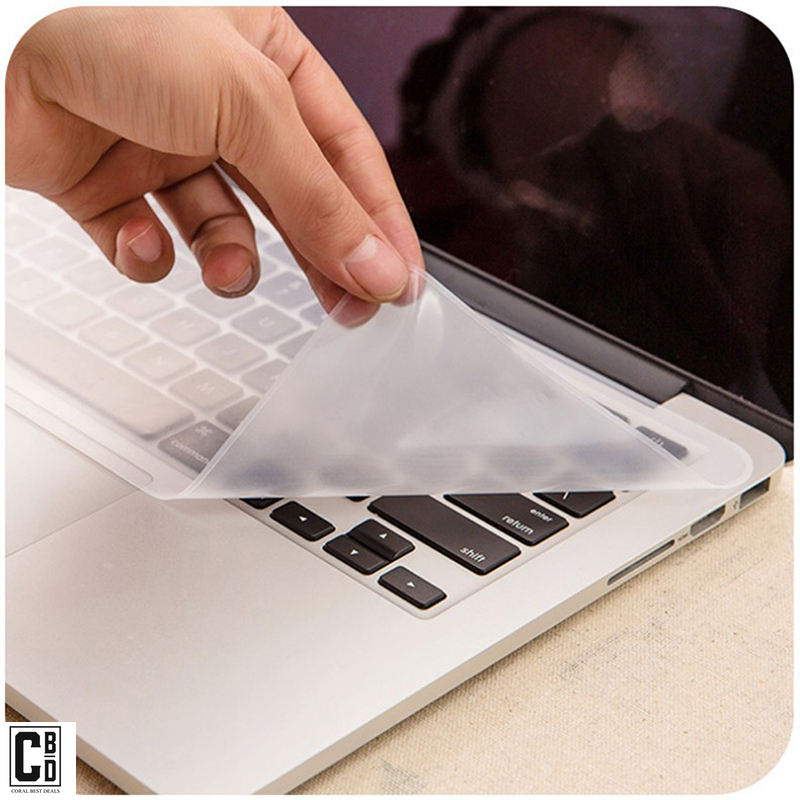 Folie de Protectie pentru Tastatura Laptop, din Silicon Transparent, Reutilizabila, Dimensiune Universala, CBD CORAL BEST DEALS [2]
