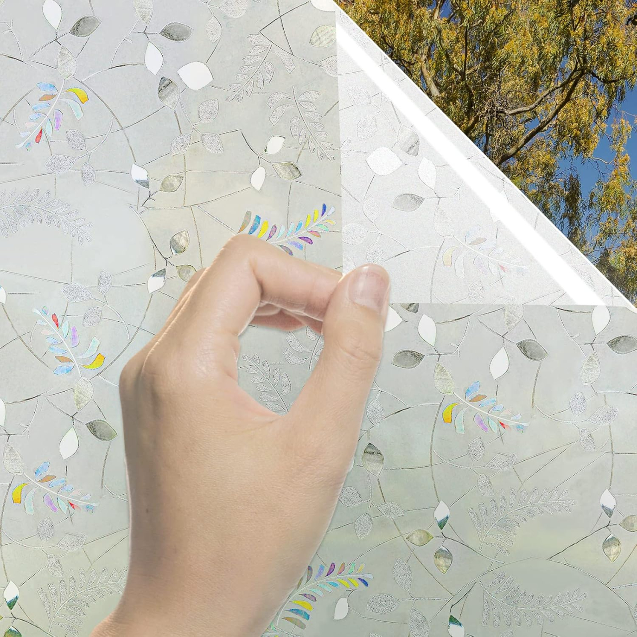 Folie geam privacy 200 x 60 cm, model Autumn Leaves, pentru casă și birou [5]