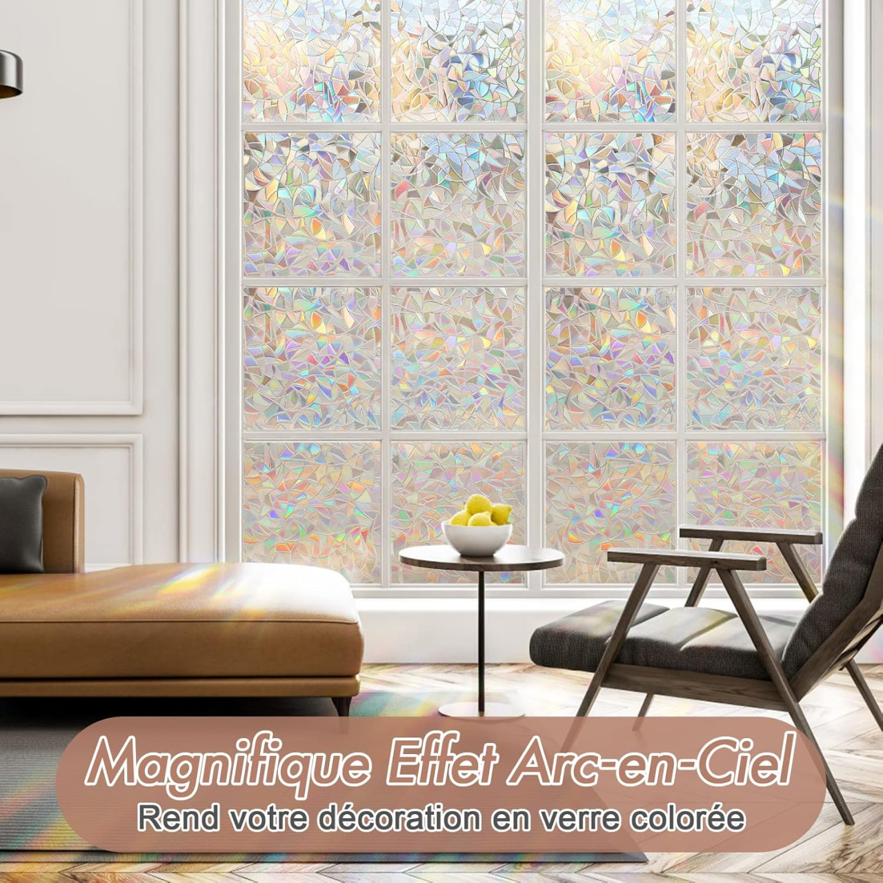 Folie geam privacy 200 x 60 cm, model Diamant, pentru casă și birou [7]