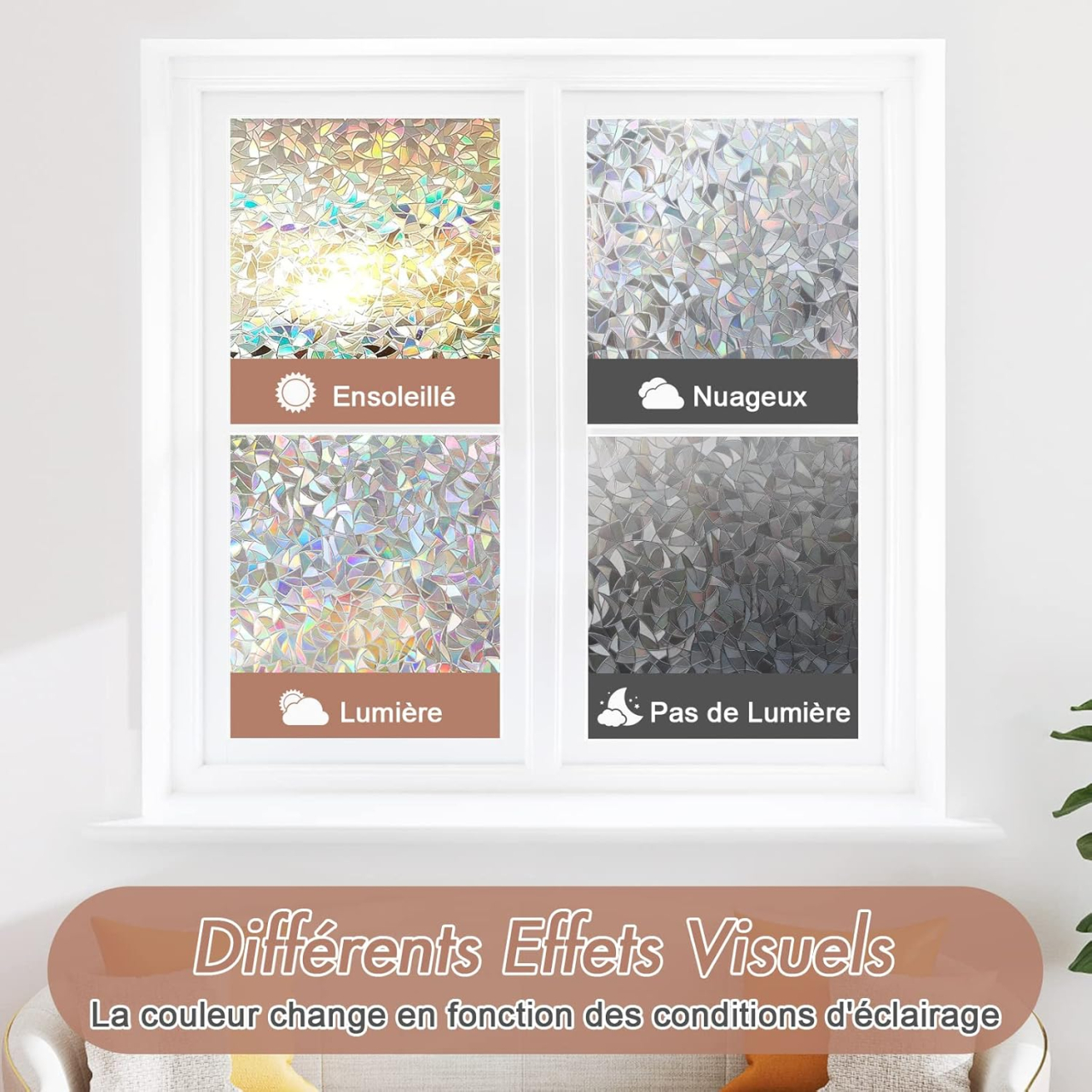 Folie geam privacy 200 x 60 cm, model Diamant, pentru casă și birou [9]