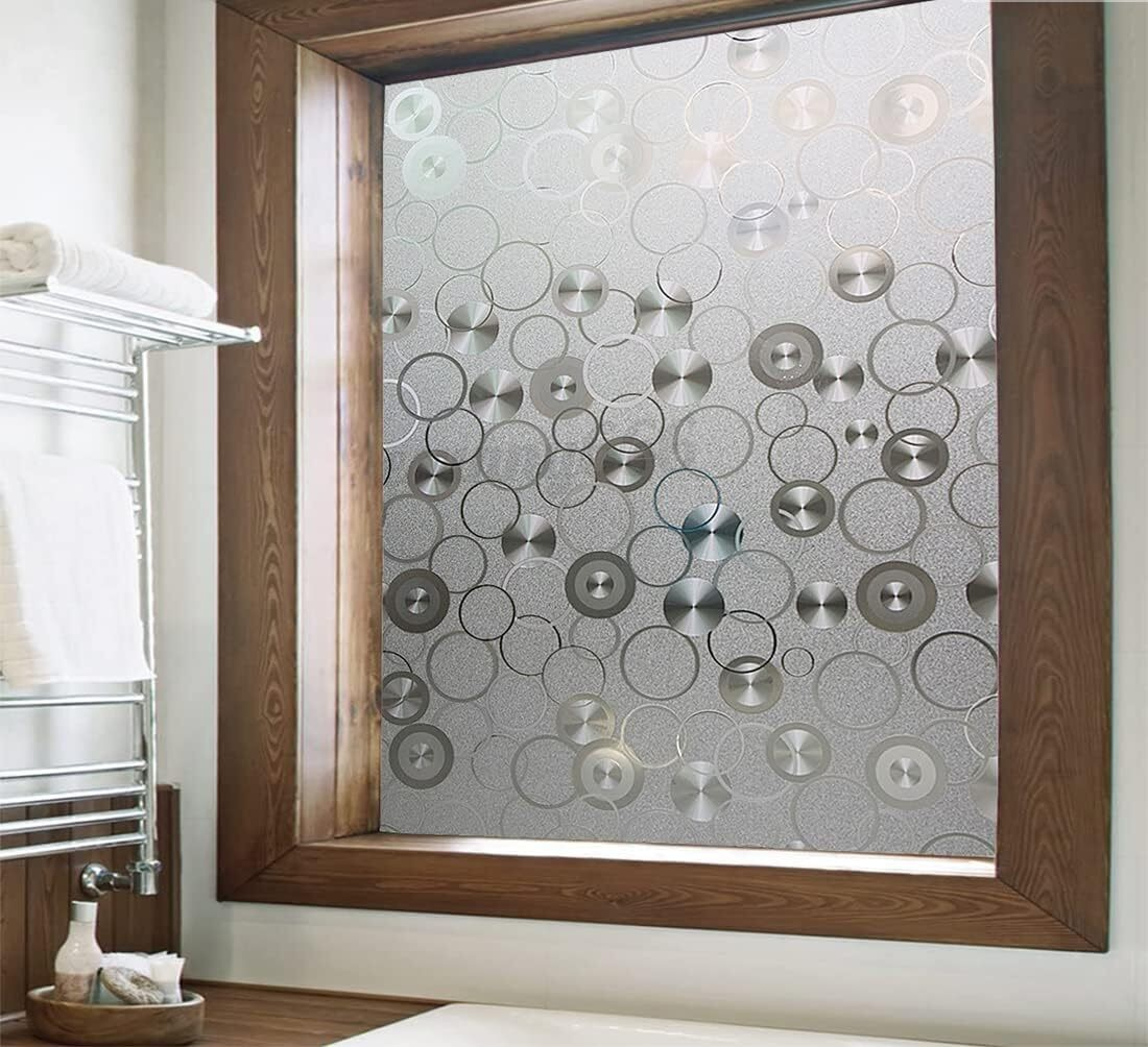 Folie geam privacy 200 x 60 cm, model Disc , pentru casă și birou [6]