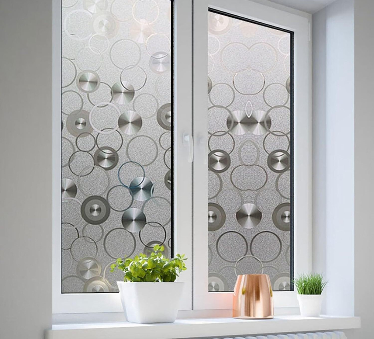 Folie geam privacy 200 x 60 cm, model Disc , pentru casă și birou [3]