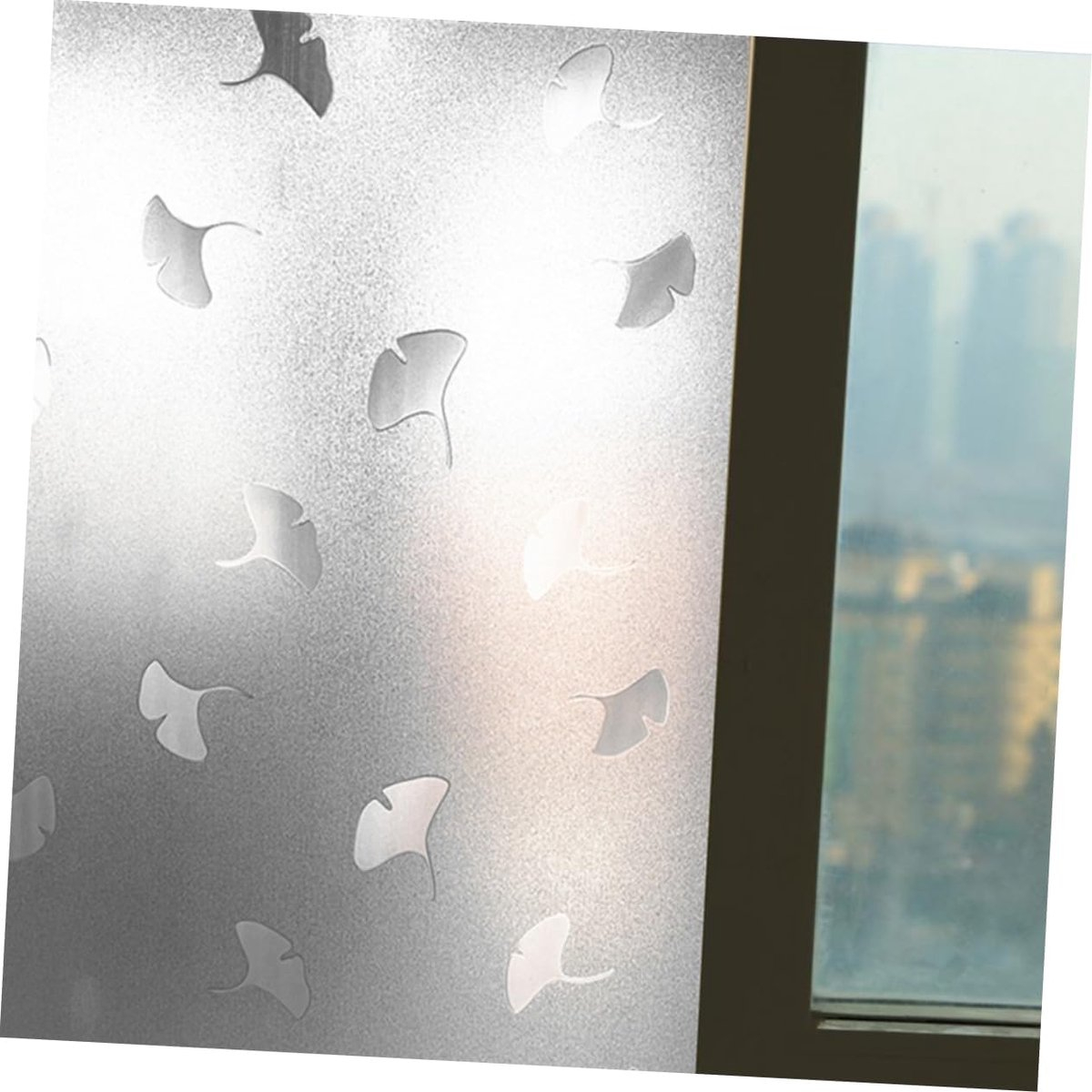 Folie geam privacy 200 x 60 cm, model Frunză Ginkgo Biloba, pentru casă și birou [3]