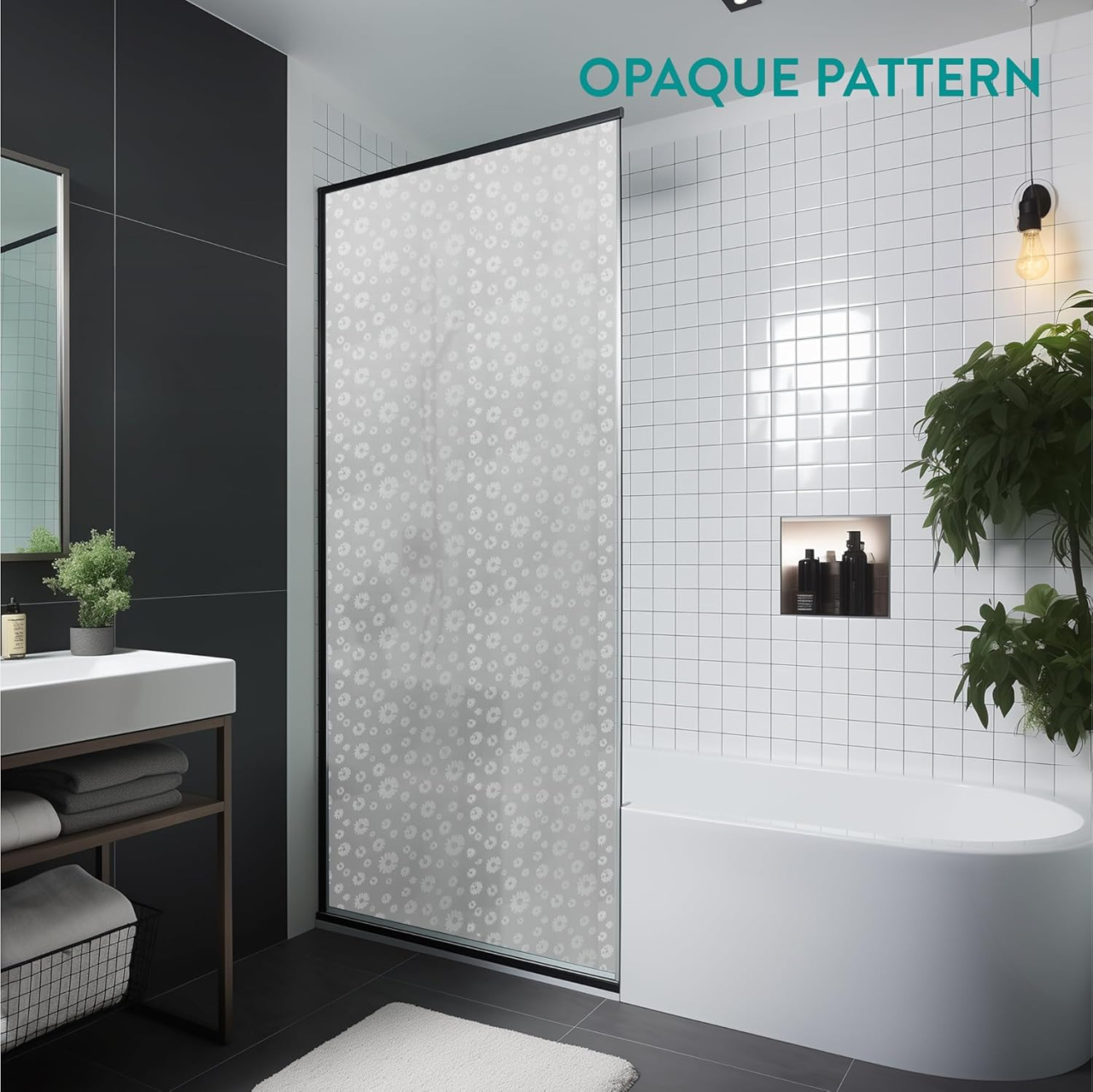 Folie privacy decorativă pentru geam 200 x 60 cm, model Floarea-soarelui, protecție UV [2]
