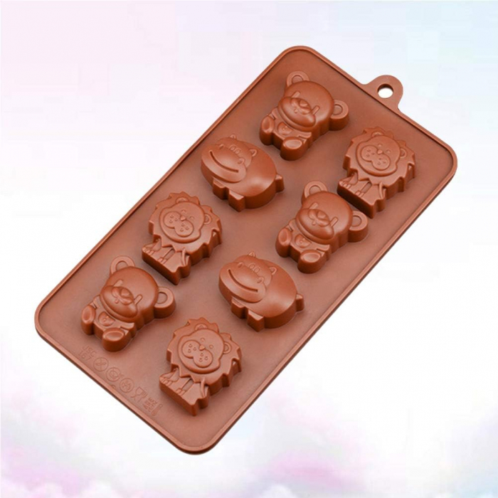 Forma din Silicon, Model Animale Salbatice pentru Ciocolata de Casa, Bomboane, Jeleuri sau Cuburi de Gheata, CBD CORAL BEST DEALS [6]