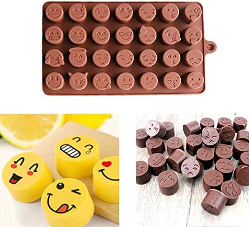 Forma din Silicon, Model Emoticoane pentru Ciocolata de Casa, Bomboane, Jeleuri sau Cuburi de Gheata, CBD CORAL BEST DEALS [2]