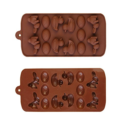 Forma din Silicon, Model Iepurasi pentru Ciocolata de Casa, Bomboane, Jeleuri sau Cuburi de Gheata, CBD CORAL BEST DEALS [1]