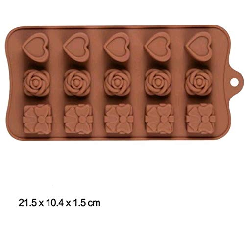 Forma din Silicon, Model Inima pentru Ciocolata de Casa, Bomboane, Jeleuri sau Cuburi de Gheata, CBD CORAL BEST DEALS [1]