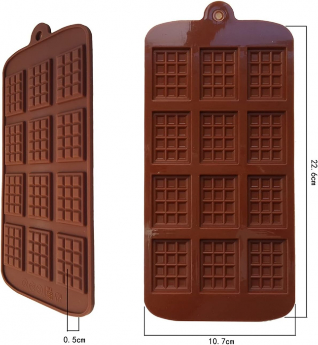 Forma din Silicon, Model Mini Ciocolate pentru Ciocolata de Casa, Bomboane, Jeleuri sau Cuburi de Gheata, CBD CORAL BEST DEALS [1]