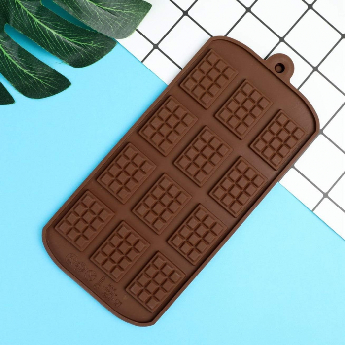 Forma din Silicon, Model Mini Ciocolate pentru Ciocolata de Casa, Bomboane, Jeleuri sau Cuburi de Gheata, CBD CORAL BEST DEALS [6]