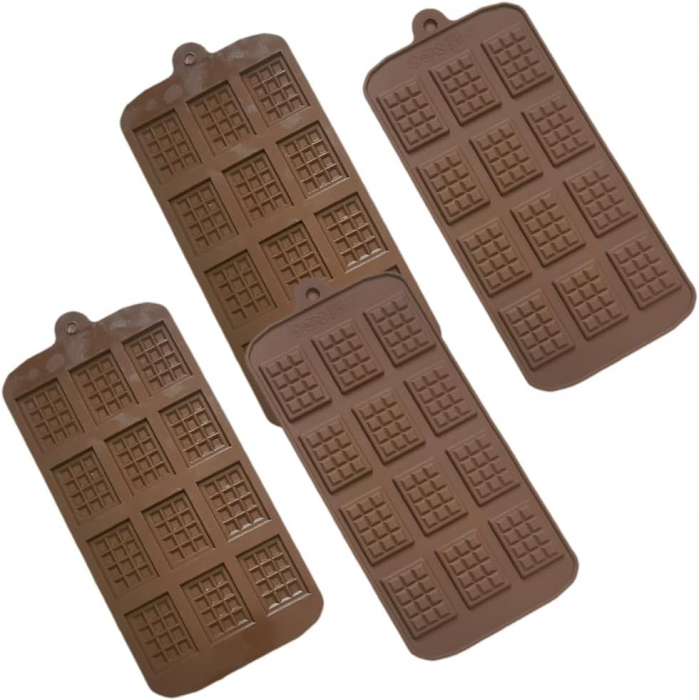Forma din Silicon, Model Mini Ciocolate pentru Ciocolata de Casa, Bomboane, Jeleuri sau Cuburi de Gheata, CBD CORAL BEST DEALS [4]