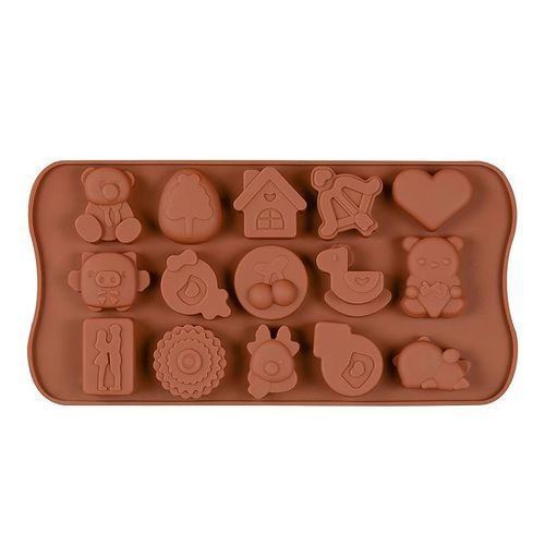 Forma din Silicon, Model Simboluri pentru Ciocolata de Casa, Bomboane, Jeleuri sau Cuburi de Gheata, CBD CORAL BEST DEALS [3]