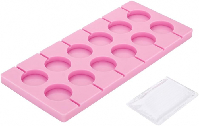 Formă Silicon Roz pentru 12 Cake Pops - CBD CORAL BEST DEALS [5]